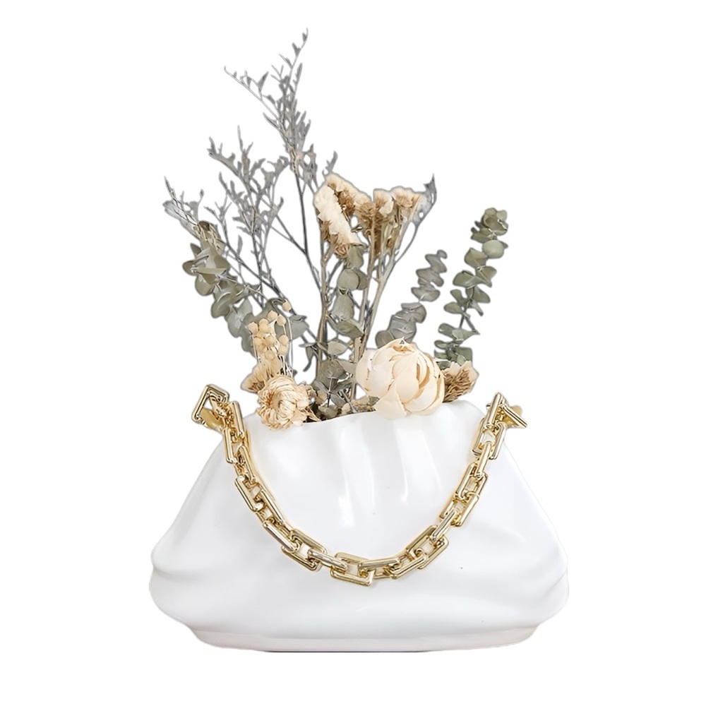 Handbag Purse Flower Vase